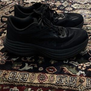 Hoka One One Men's All-Black Athletic Running Shoes